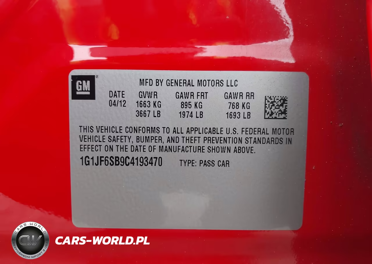 2012 Chevrolet Sonic 1Lz VIN:1G1JF6SB9C4193470 - 9