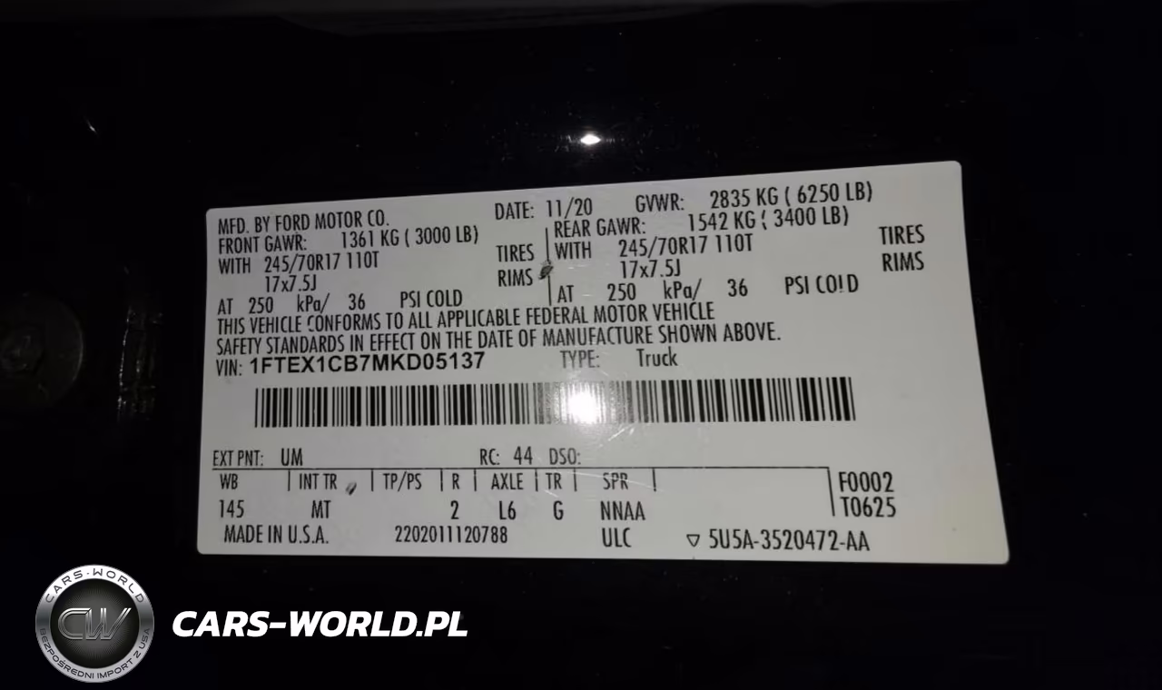 2021 Ford F-150 Xlt VIN:1FTEX1CB7MKD05137 - 8
