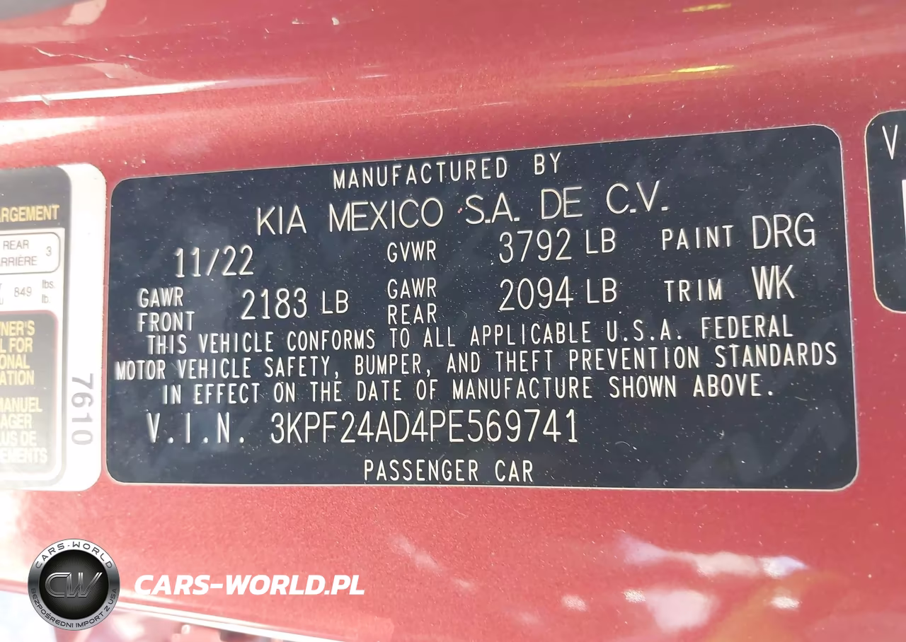 2023 Kia Forte Lxs VIN:3KPF24AD4PE569741 - 9