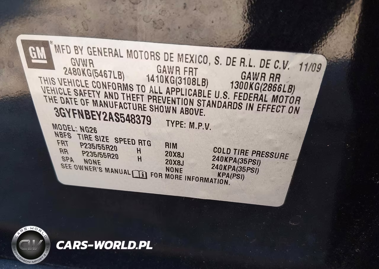 2010 Cadillac Srx Performance Collection VIN:3GYFNBEY2AS548379 - 9