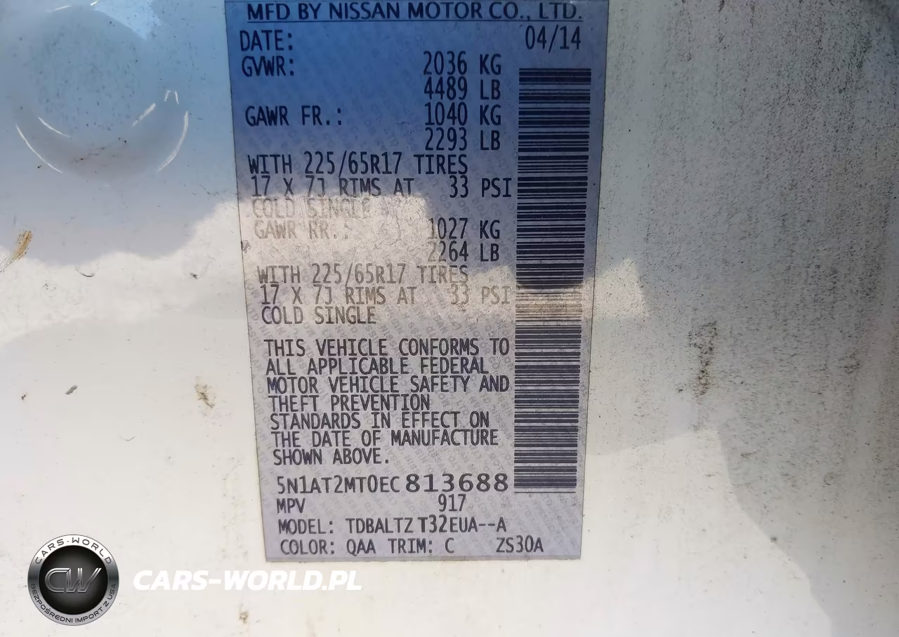 2014 Nissan Rogue Sv VIN:5N1AT2MT0EC813688 - 9