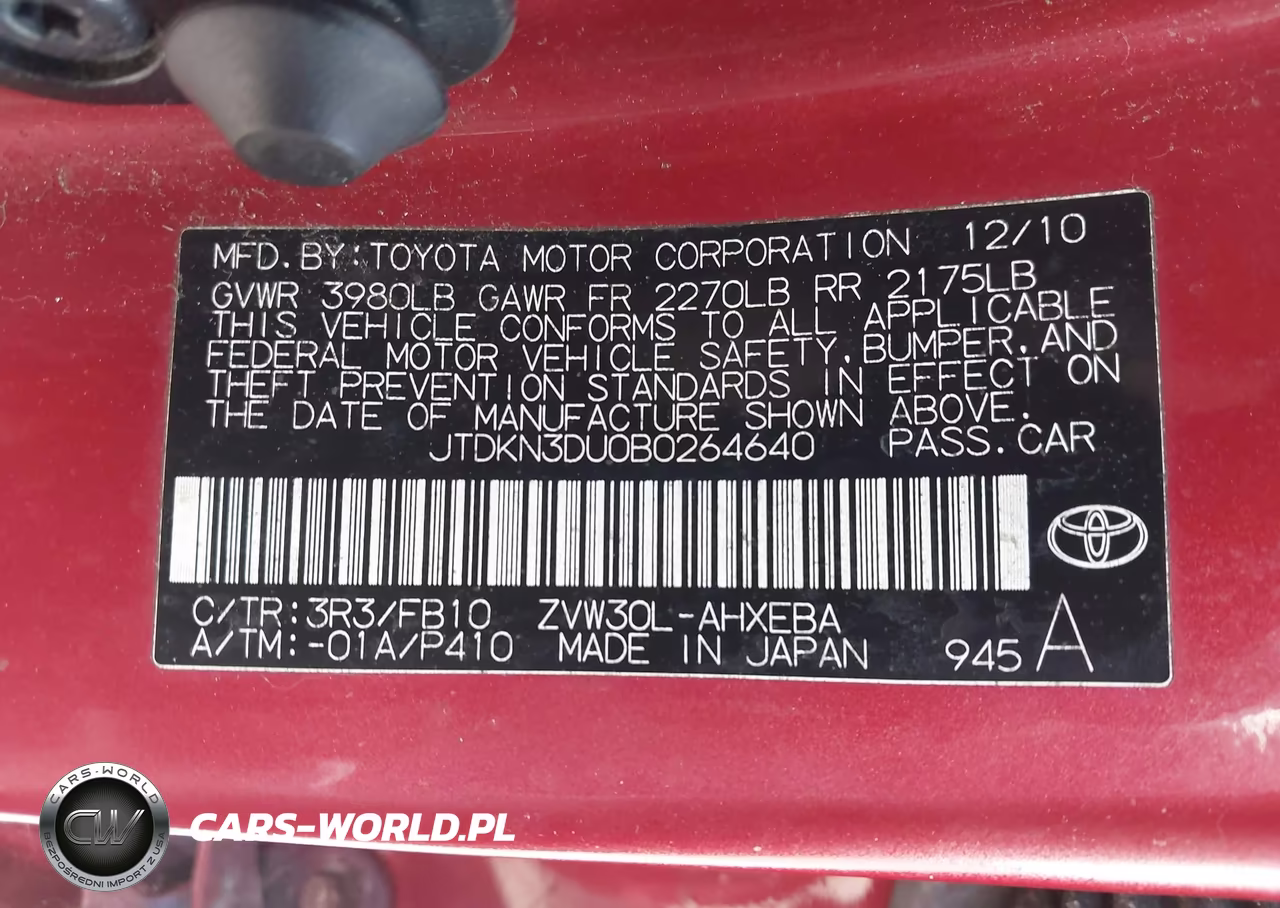 2011 Toyota Prius VIN:JTDKN3DU0B0264640 - 9