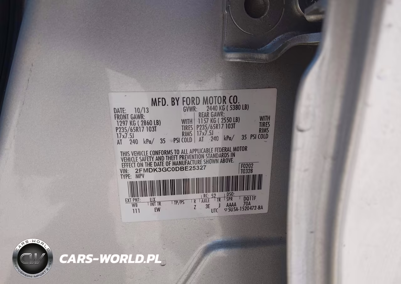 2013 Ford Edge Se VIN:2FMDK3GC0DBE25327 - 9