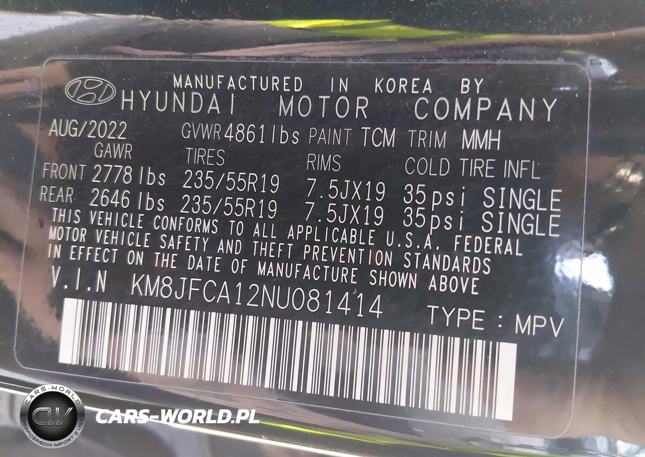 2022 Hyundai Tucson Hybrid Sel Convenience VIN:KM8JFCA12NU081414 - 9
