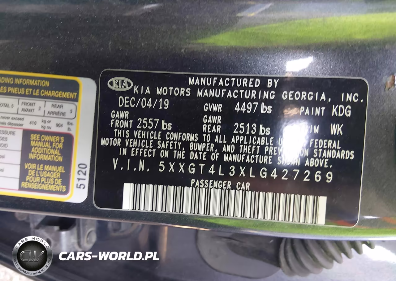 2020 Kia Optima Lx VIN:5XXGT4L3XLG427269 - 9