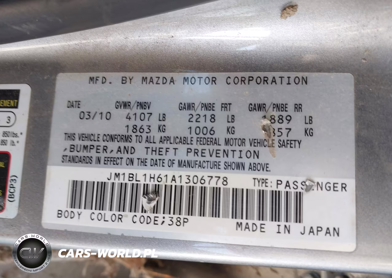 2010 Mazda Mazda3 S Sport VIN:JM1BL1H61A1306778 - 9