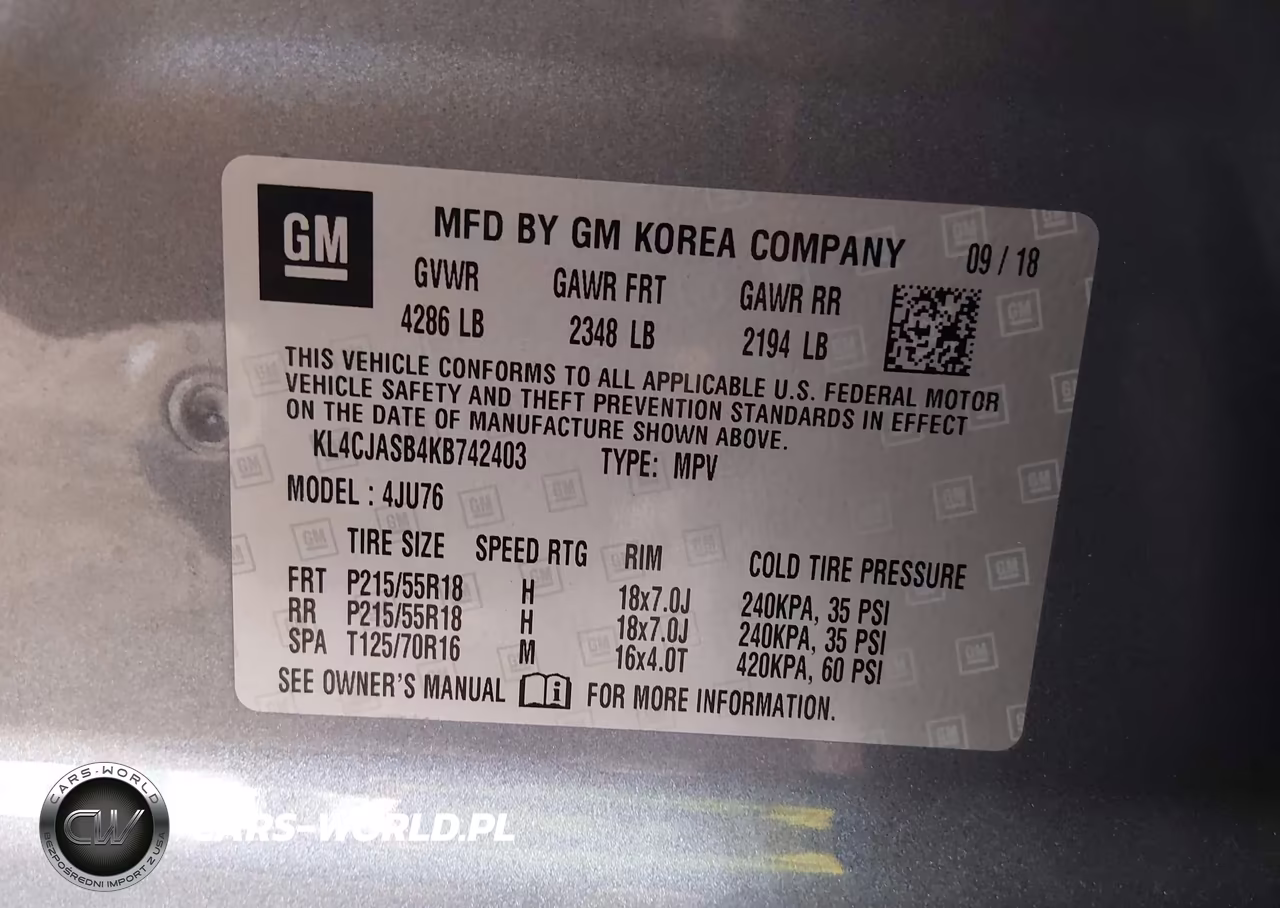 2019 Buick Encore Fwd Preferred VIN:KL4CJASB4KB742403 - 9