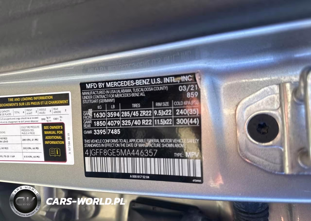 2021 Mercedes-Benz Gls 580 4Matic VIN:4JGFF8GE5MA446357 - 9