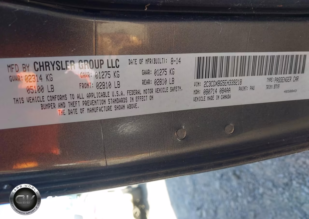 2014 Dodge Charger Se VIN:2C3CDXBG5EH339218 - 9
