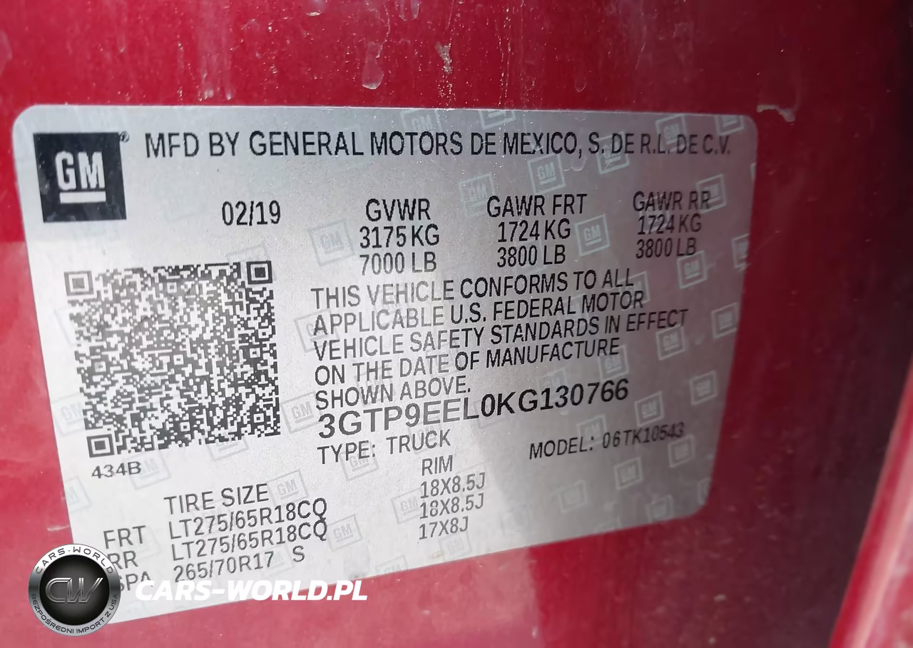 2019 GMC Sierra 1500 At4 VIN:3GTP9EEL0KG130766 - 9