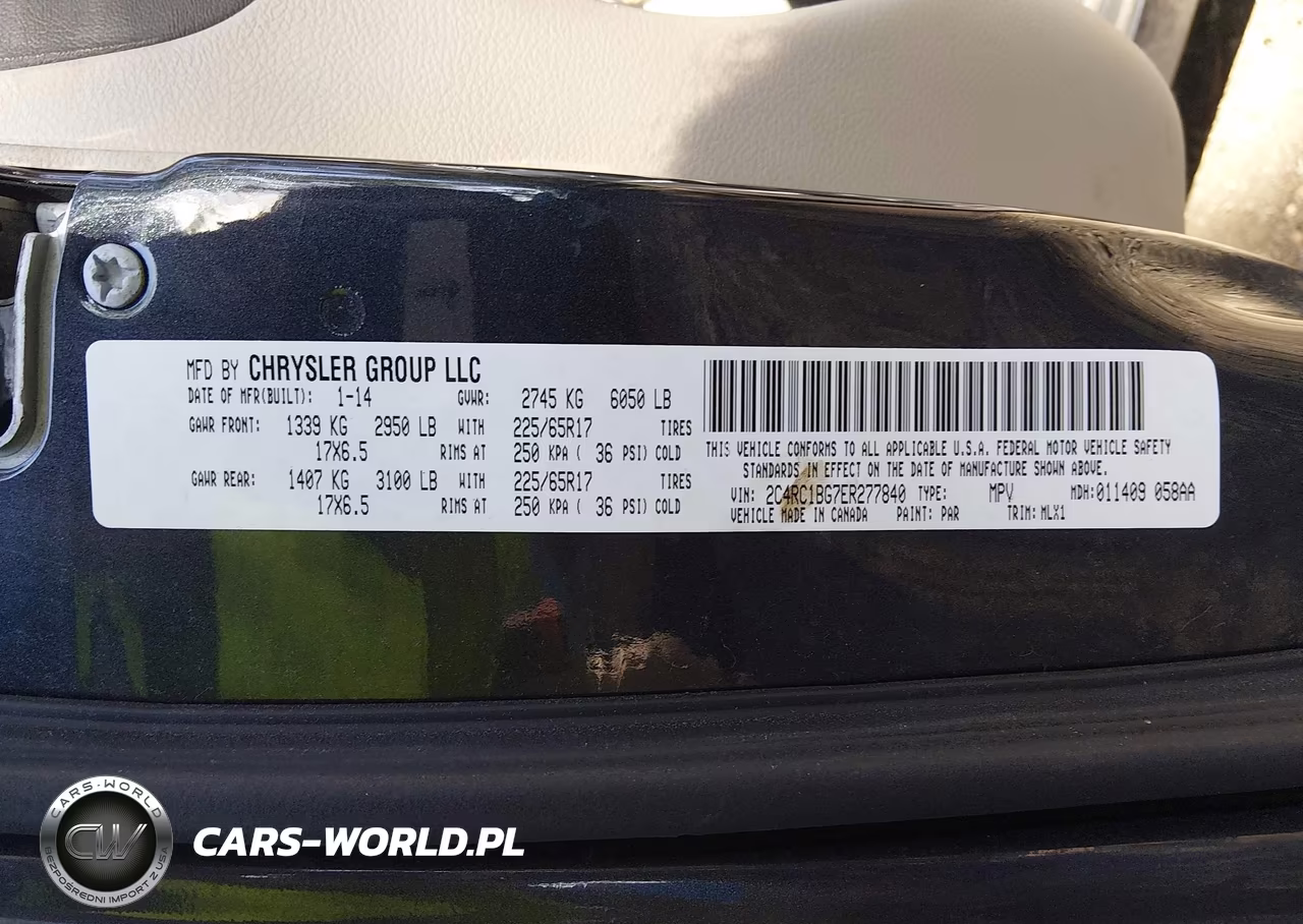 2014 Chrysler Town & Country Touring VIN:2C4RC1BG7ER277840 - 9