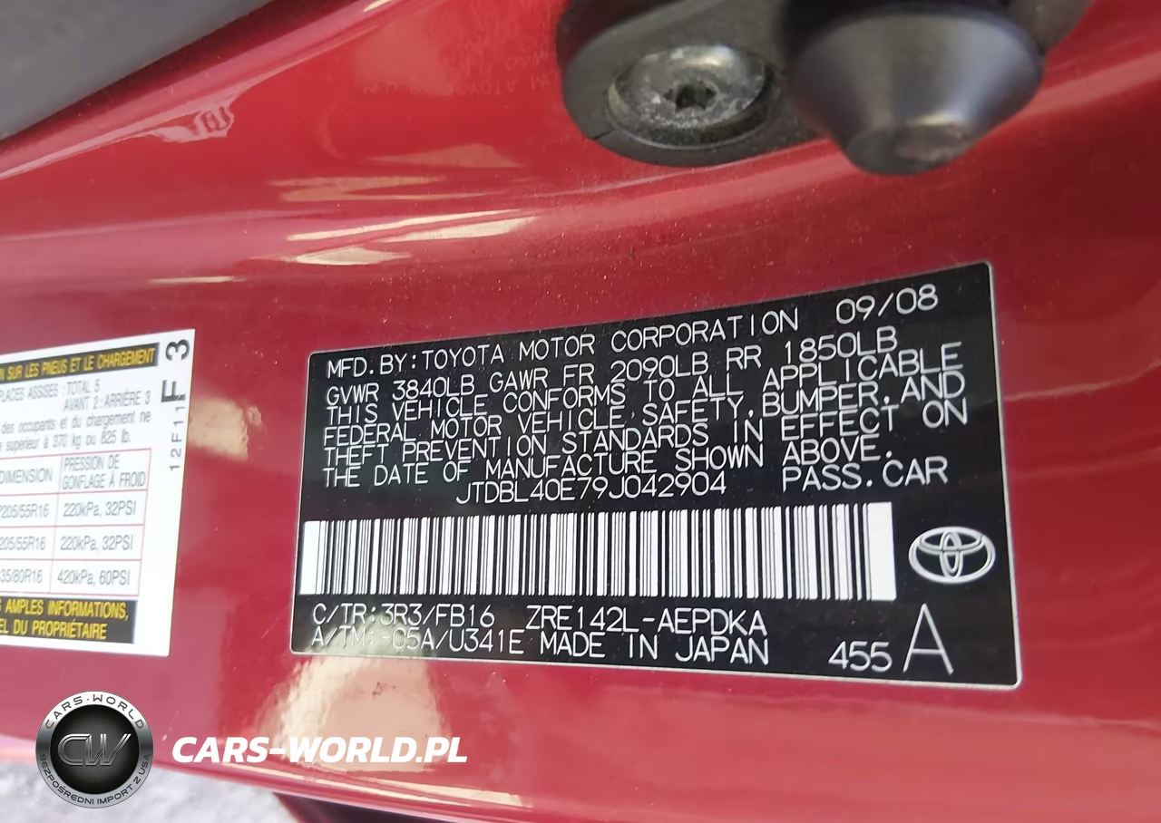 2009 Toyota Corolla Le VIN:JTDBL40E79J042904 - 9