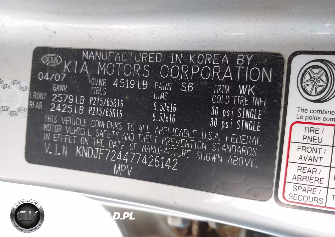 2007 Kia Sportage Lx VIN:KNDJF724477426142 - 9