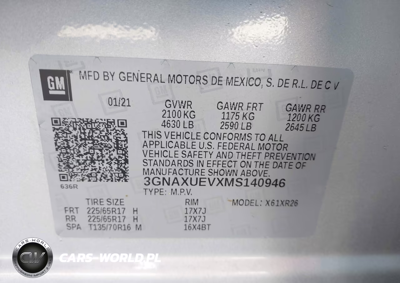 2021 Chevrolet Equinox Awd Lt VIN:3GNAXUEVXMS140946 - 9