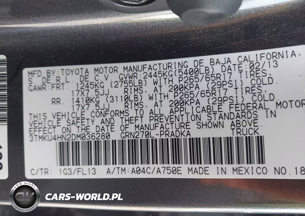 2013 Toyota Tacoma Prerunner V6 VIN:3TMKU4HN2DM036280 - 9