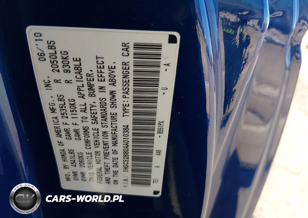 2010 Honda Accord 3.5 Ex-L VIN:1HGCS2B80AA010384 - 9