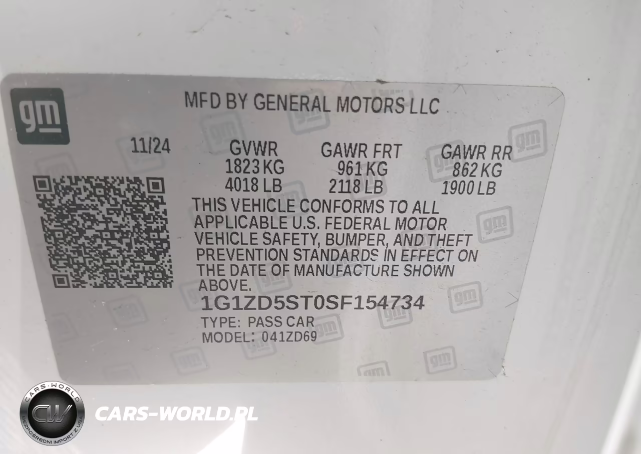 2025 Chevrolet Malibu Fwd 1Lt VIN:1G1ZD5ST0SF154734 - 9