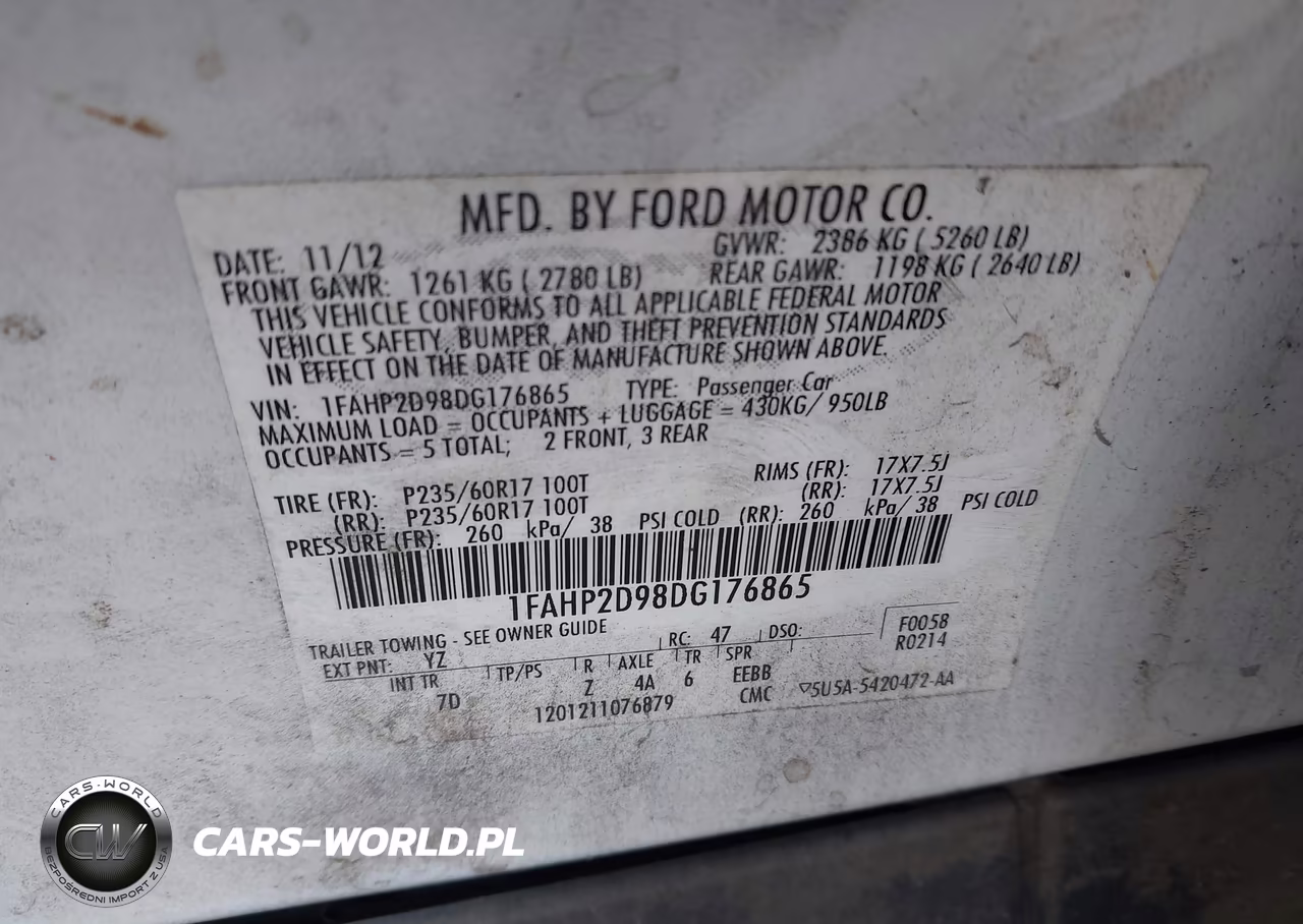 2013 Ford Taurus Se VIN:1FAHP2D98DG176865 - 9