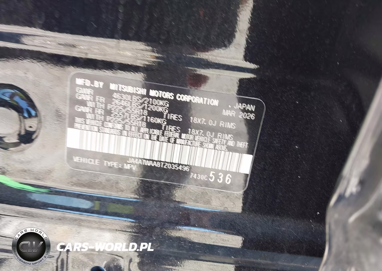 2026 Mitsubishi Eclipse Cross Black Edition S-Awc-Se S-Awc-Sel S-Awc VIN:JA4ATWAA8TZ035496 - 9