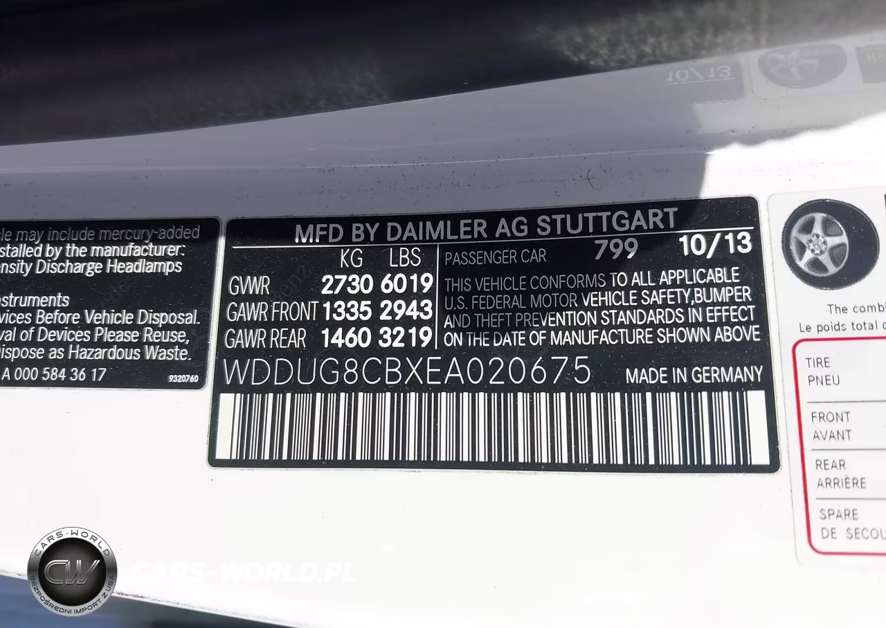 2014 Mercedes-Benz S 550 VIN:WDDUG8CBXEA020675 - 17