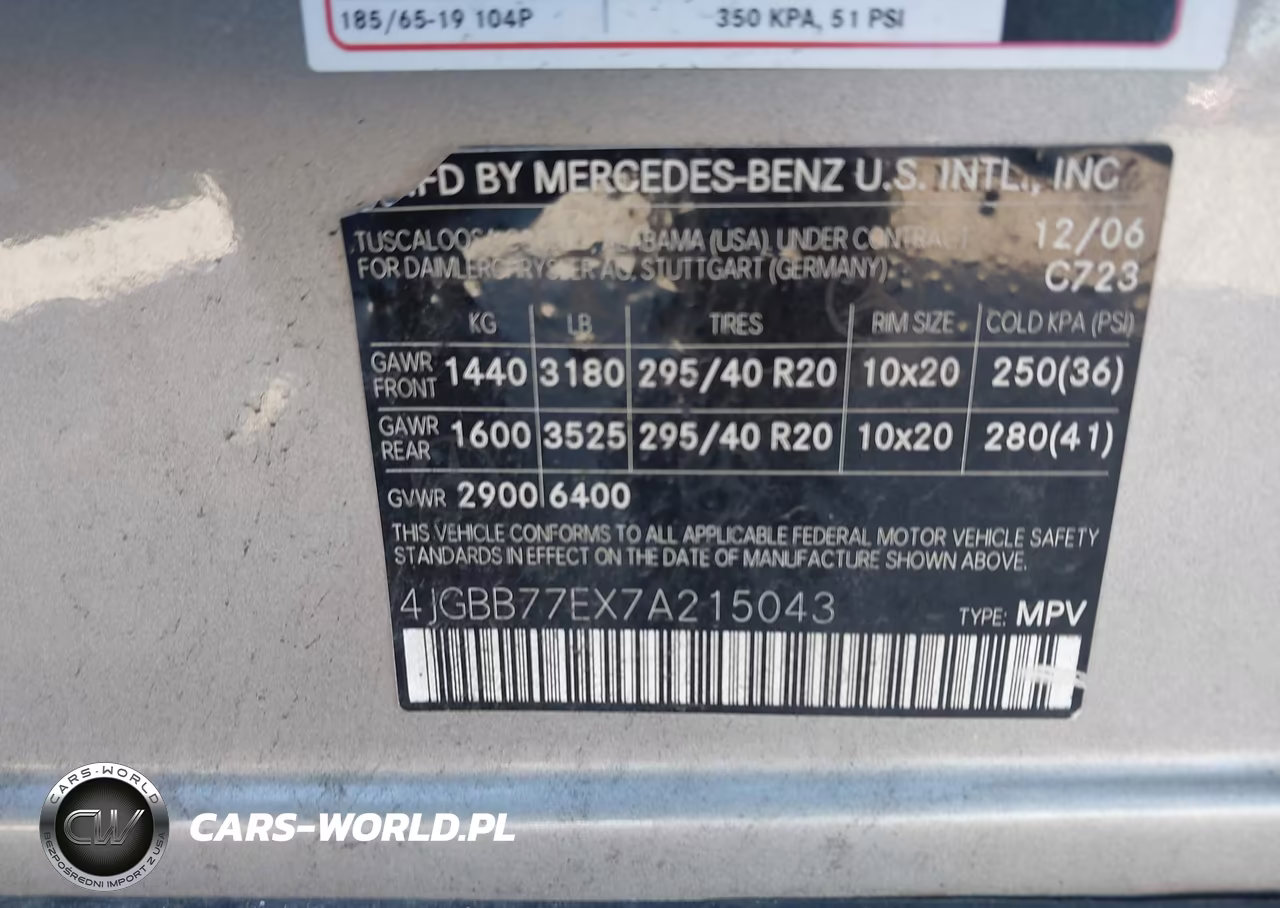 2007 Mercedes-Benz Ml 63 Amg 4Matic VIN:4JGBB77EX7A215043 - 9