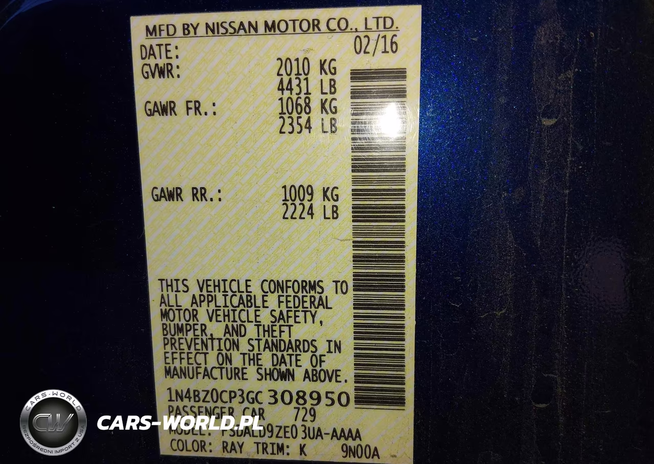 2016 Nissan Leaf Sv VIN:1N4BZ0CP3GC308950 - 9