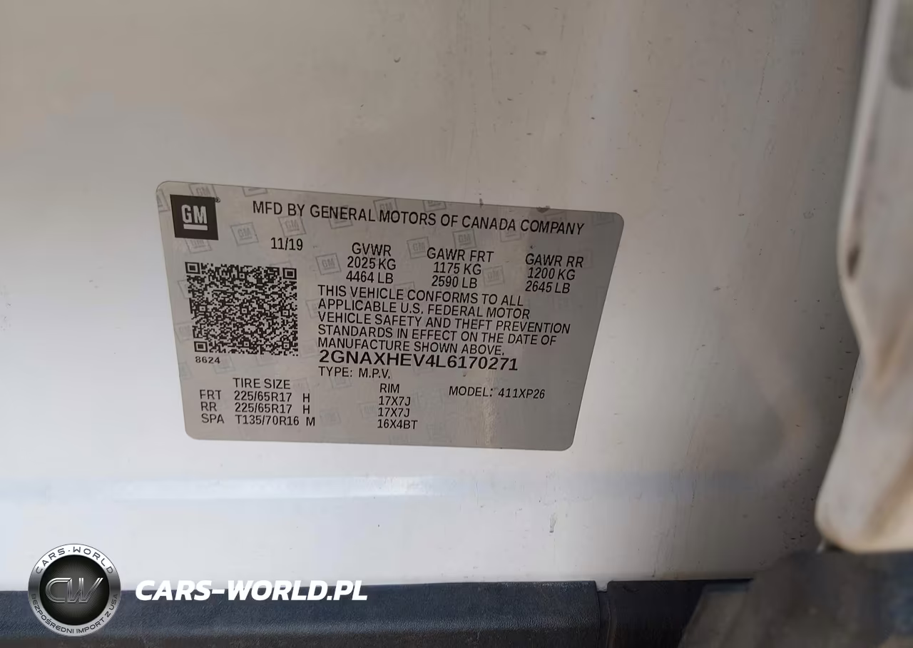 2020 Chevrolet Equinox Fwd Ls VIN:2GNAXHEV4L6170271 - 9