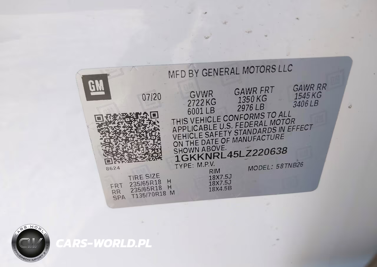2020 GMC Acadia Fwd Sle VIN:1GKKNRL45LZ220638 - 9