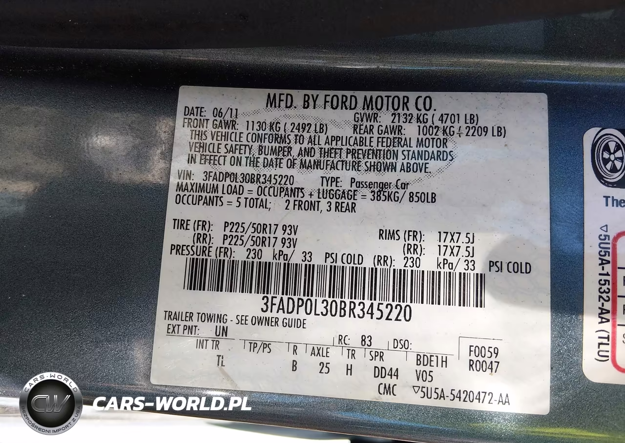 2011 Ford Fusion Hybrid VIN:3FADP0L30BR345220 - 9