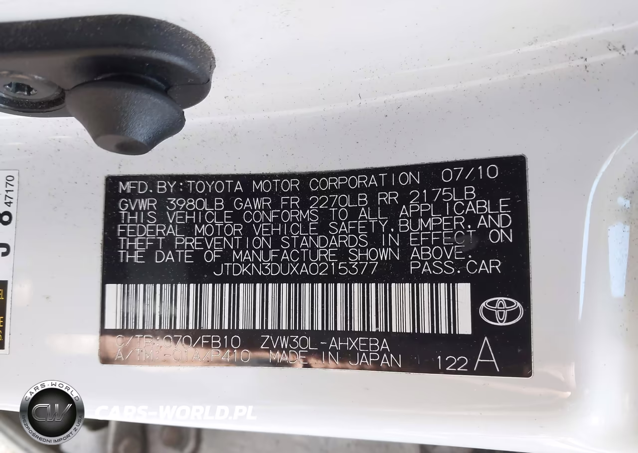 2010 Toyota Prius Iii VIN:JTDKN3DUXA0215377 - 9