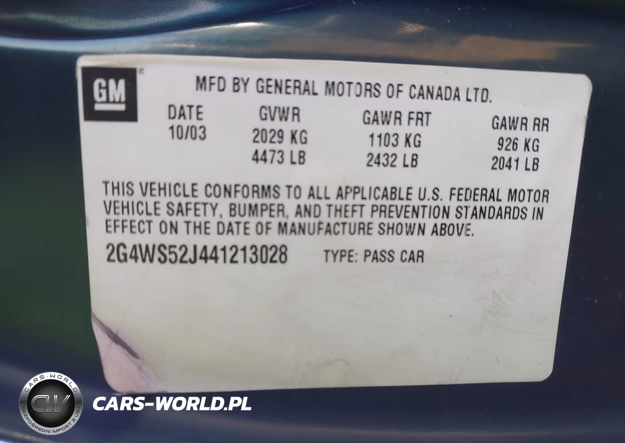 2004 Buick Century VIN:2G4WS52J441213028 - 9
