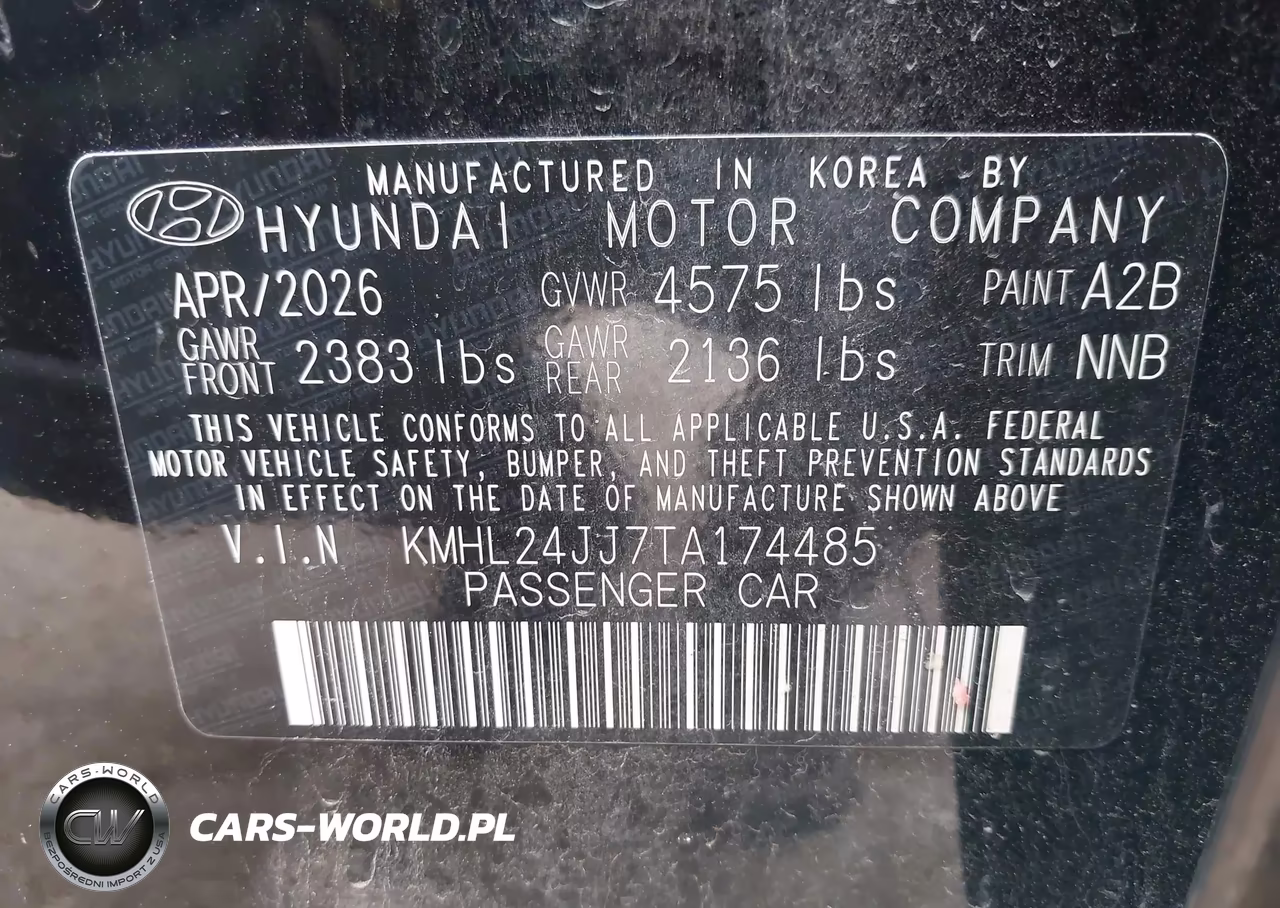 2026 Hyundai Sonata Hybrid Blue VIN:KMHL24JJ7TA174485 - 9