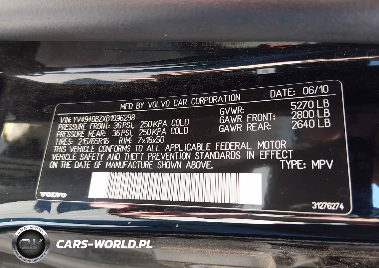 2011 Volvo Xc70 3.2 VIN:YV4940BZXB1096298 - 9