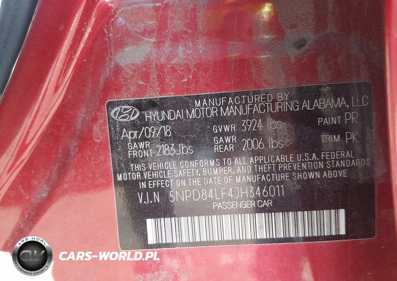 2018 Hyundai Elantra Sel VIN:5NPD84LF4JH346011 - 9