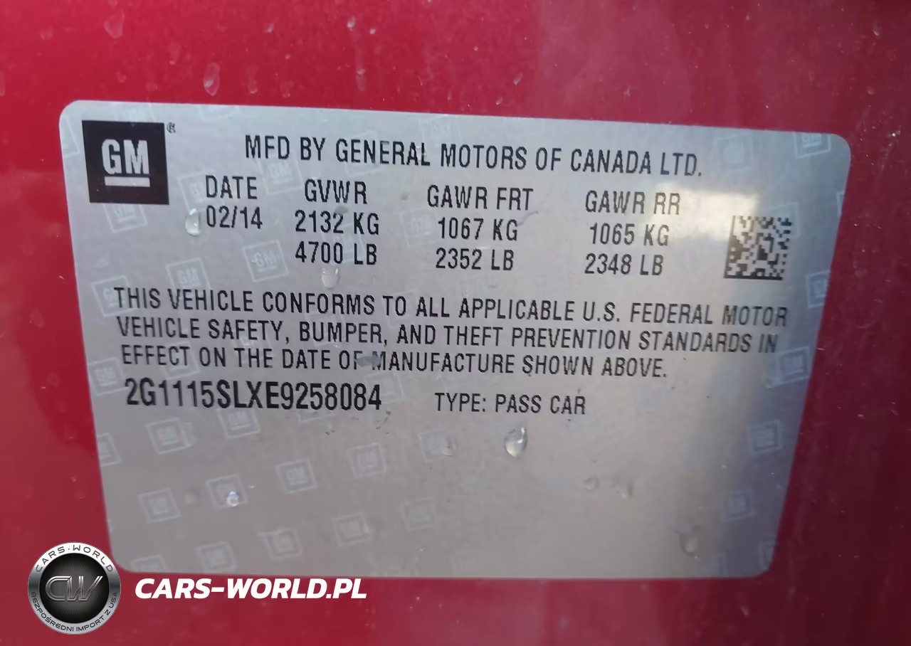 2014 Chevrolet Impala 1Lt VIN:2G1115SLXE9258084 - 9