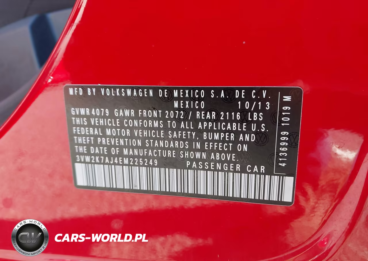 2014 Volkswagen Jetta 2.0L S VIN:3VW2K7AJ4EM225249 - 9
