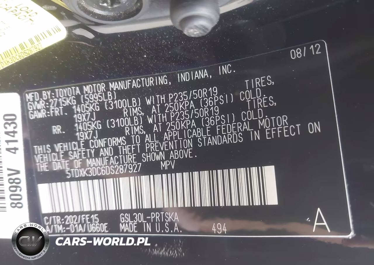 2013 Toyota Sienna Se 8 Passenger VIN:5TDXK3DC6DS287927 - 9