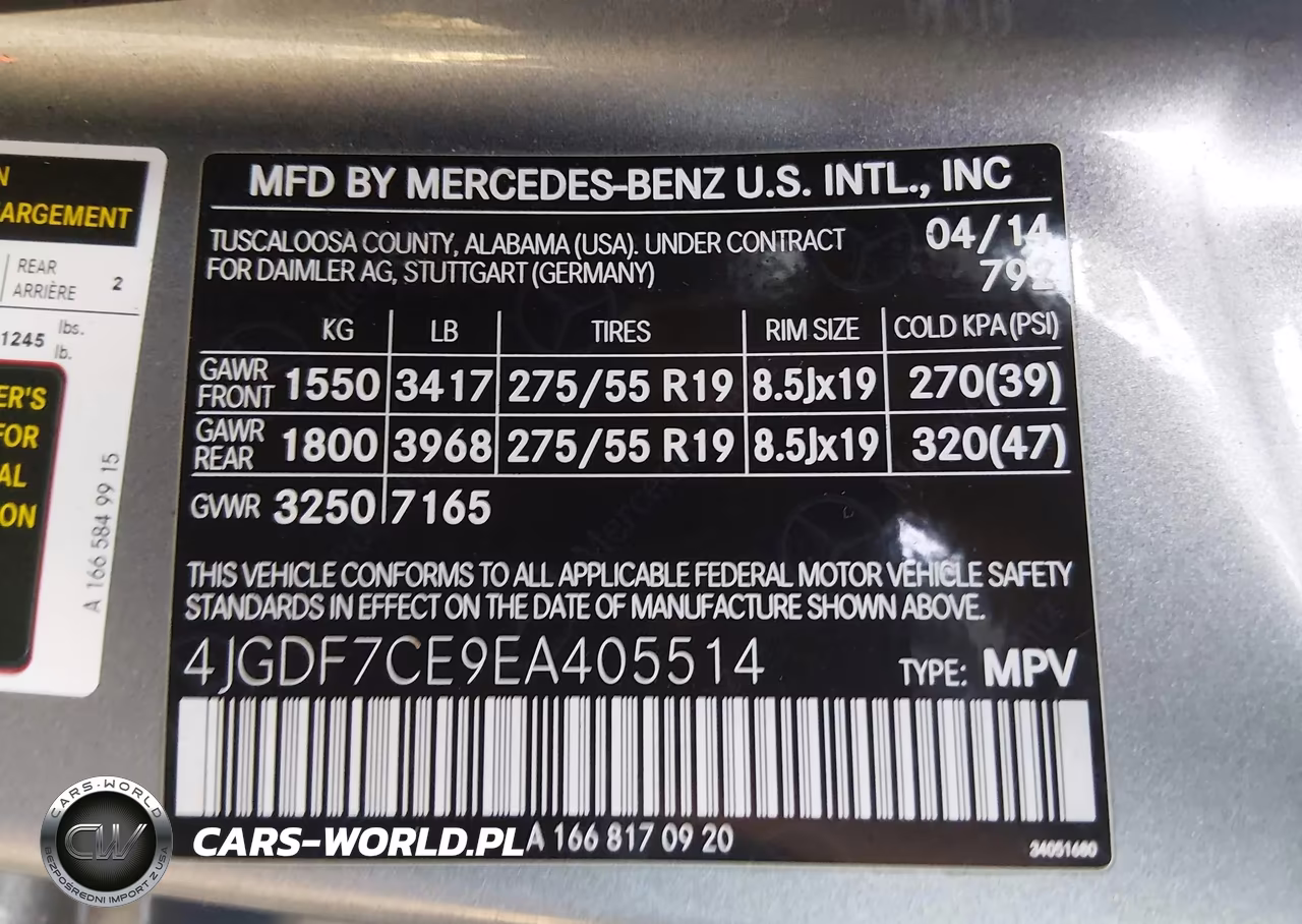 2014 Mercedes-Benz Gl 450 4Matic VIN:4JGDF7CE9EA405514 - 9