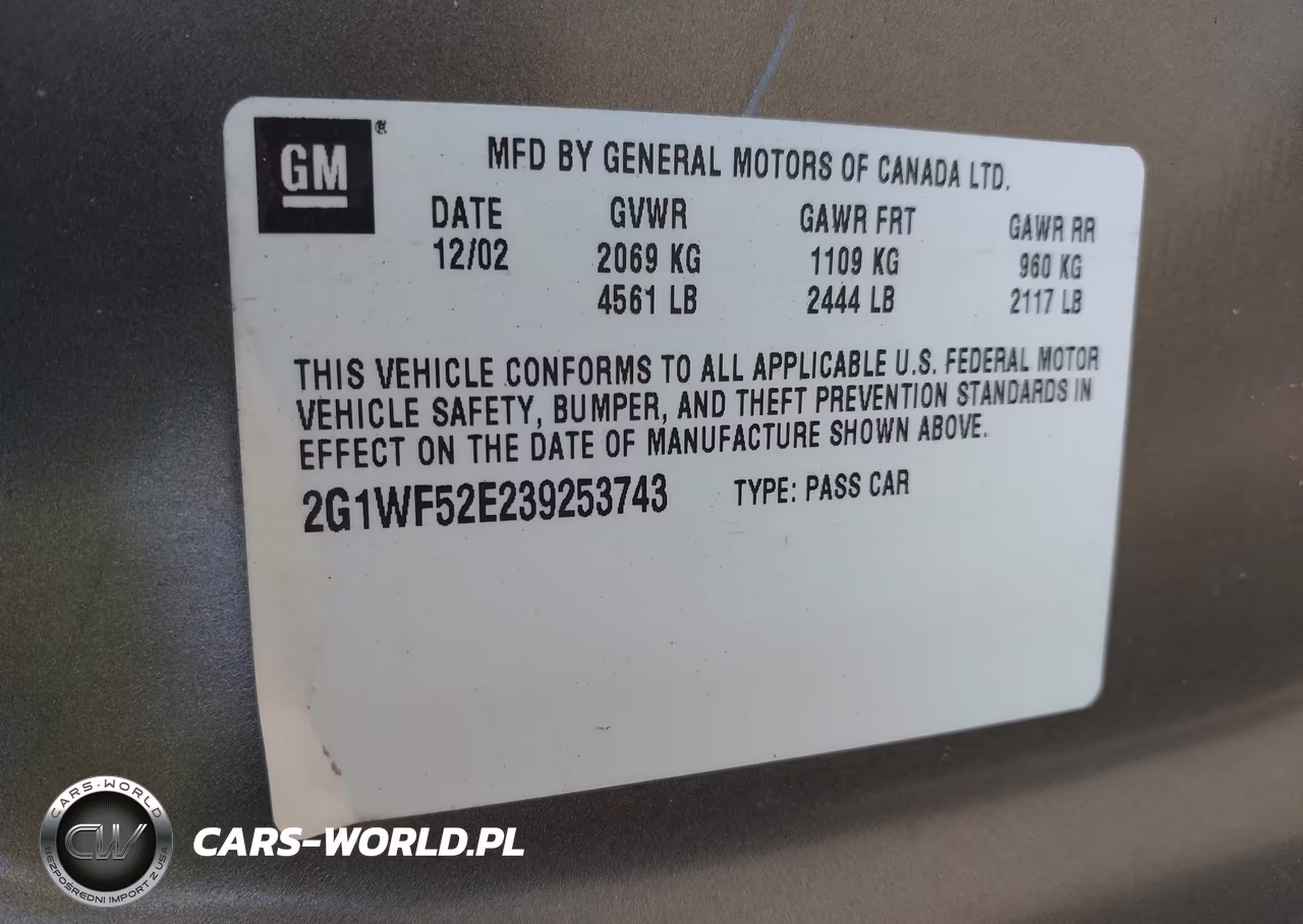 2003 Chevrolet Impala VIN:2G1WF52E239253743 - 9