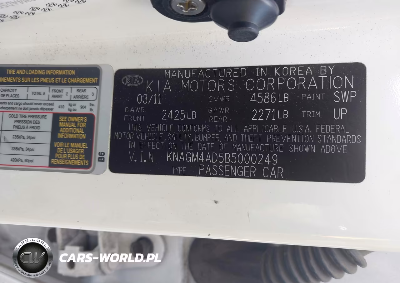 2011 Kia Optima Hybrid Ex VIN:KNAGM4AD5B5000249 - 9