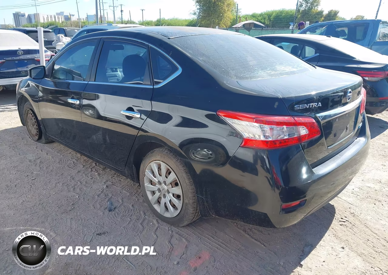 2013 Nissan Sentra Sv VIN:3N1AB7AP2DL616037 - 3
