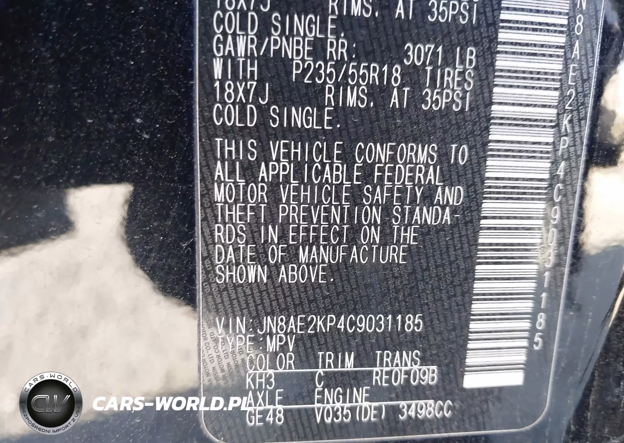 2012 Nissan Quest Sl VIN:JN8AE2KP4C9031185 - 9