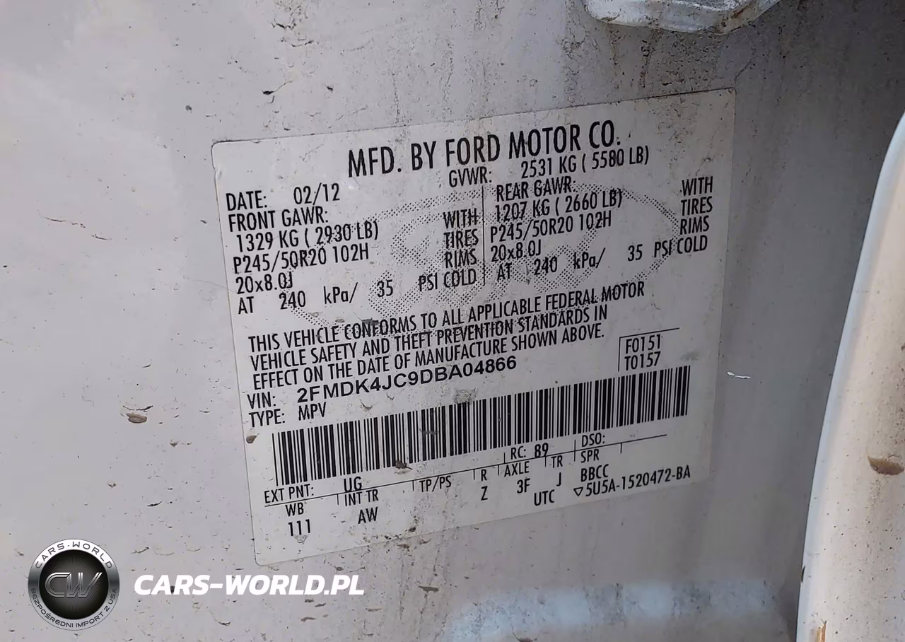 2013 Ford Edge Sel VIN:2FMDK4JC9DBA04866 - 9