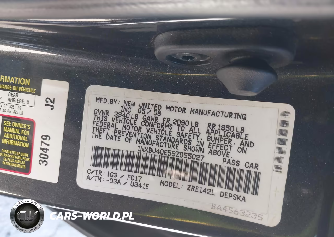 2009 Toyota Corolla S VIN:1NXBU40E59Z055027 - 9