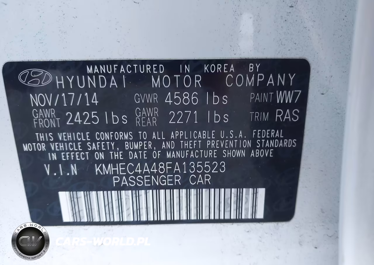 2015 Hyundai Sonata Hybrid Limited VIN:KMHEC4A48FA135523 - 9