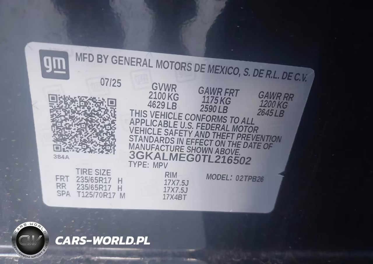 2026 GMC Terrain Elevation, Fwd VIN:3GKALMEG0TL216502 - 9