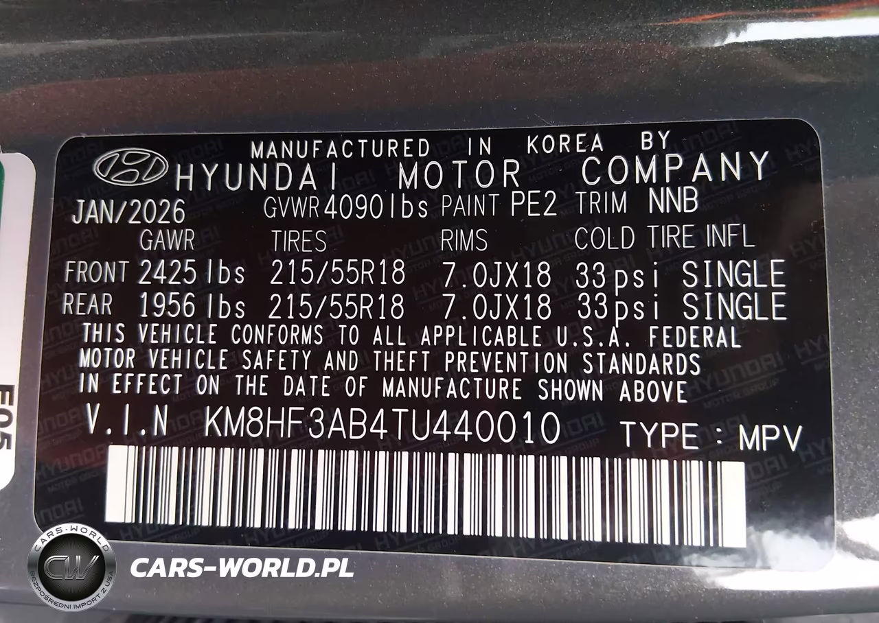 2026 Hyundai Kona Sel Sport VIN:KM8HF3AB4TU440010 - 9