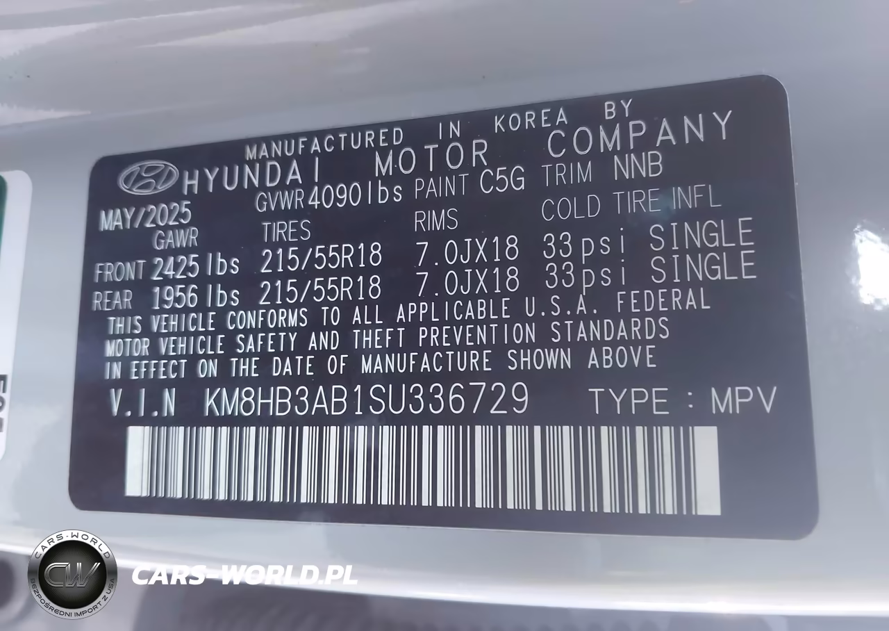 2025 Hyundai Kona Sel VIN:KM8HB3AB1SU336729 - 9