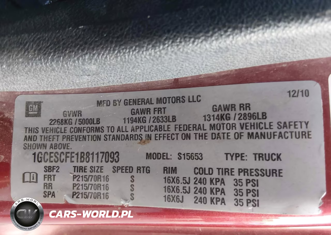 2011 Chevrolet Colorado 1Lt VIN:1GCESCFE1B8117093 - 9