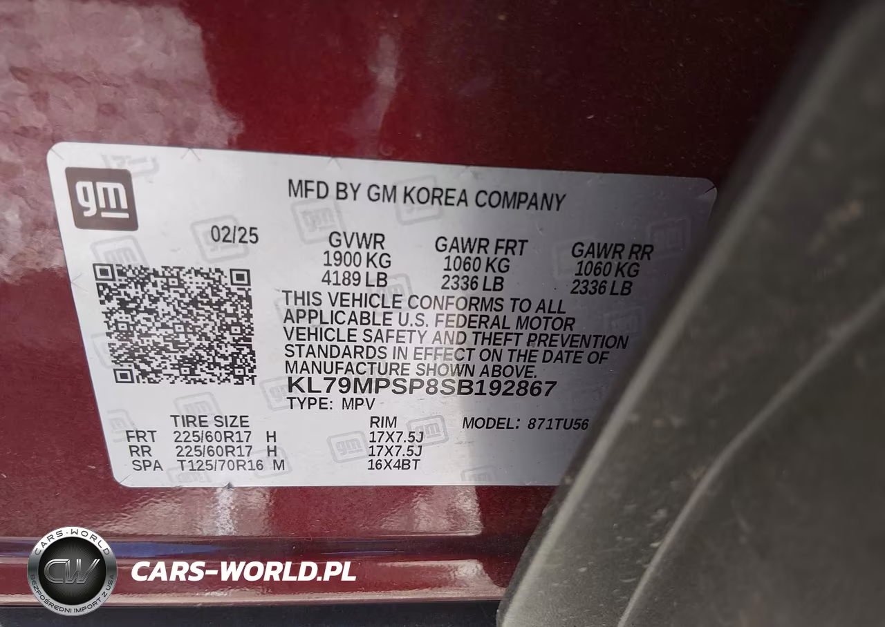 2025 Chevrolet Trailblazer Fwd Lt VIN:KL79MPSP8SB192867 - 9
